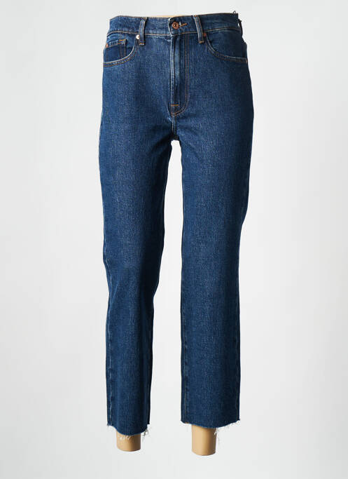 Jeans coupe droite bleu 7 FOR ALL MANKIND pour femme