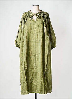 Robe mi-longue vert BELLE PIÈCE femme