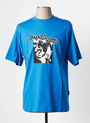 T-shirt bleu WASTED PARIS homme