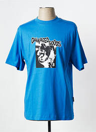 T-shirt bleu WASTED PARIS homme