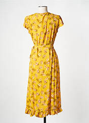 Robe mi-longue jaune VILA pour femme seconde vue