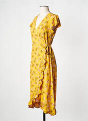 Robe mi-longue jaune VILA pour femme seconde vue
