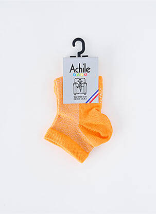 Chaussettes orange ACHILE enfant