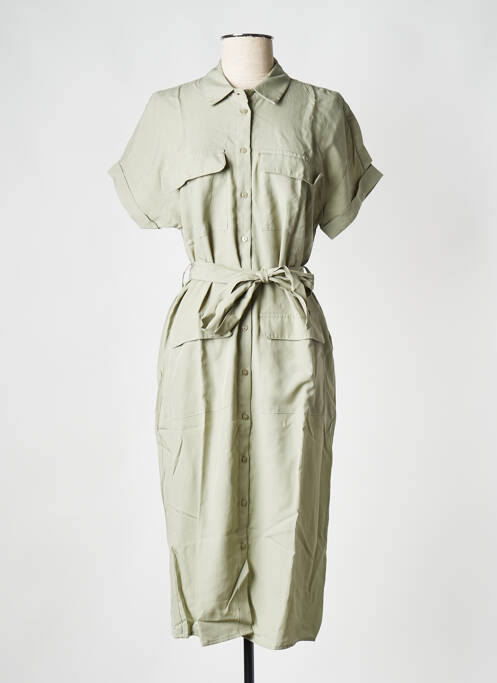 Robe mi-longue vert OBJECT pour femme