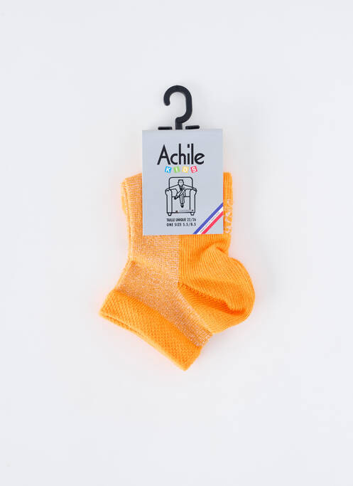 Chaussettes orange ACHILE pour enfant