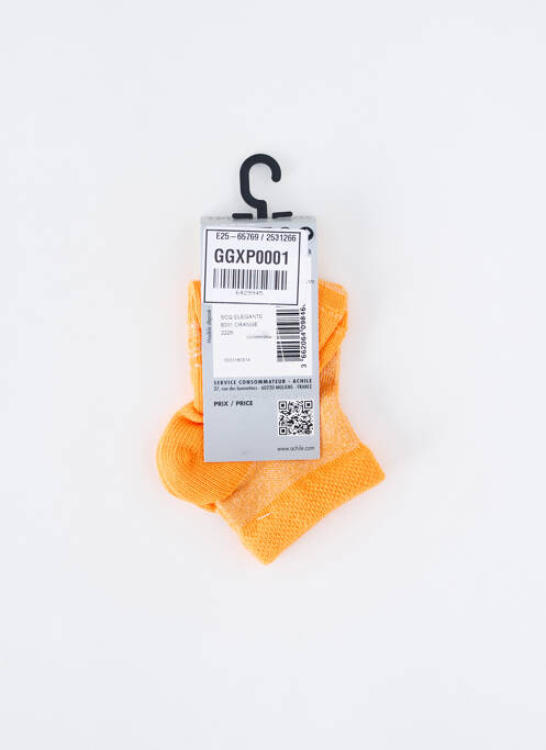 Chaussettes orange ACHILE pour enfant