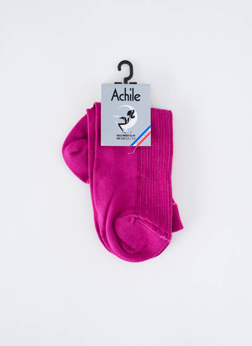 Chaussettes rose ACHILE pour femme