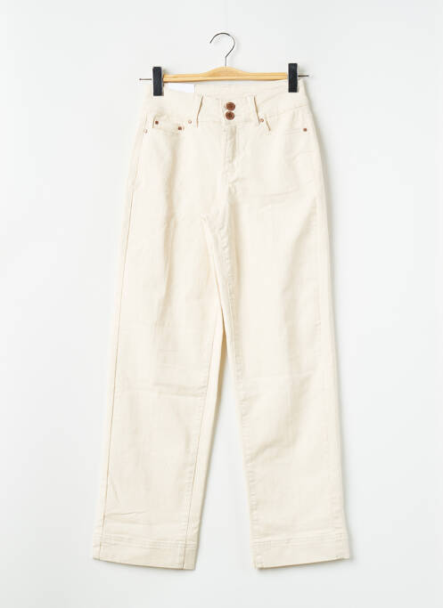 Jeans coupe droite beige VILA pour femme