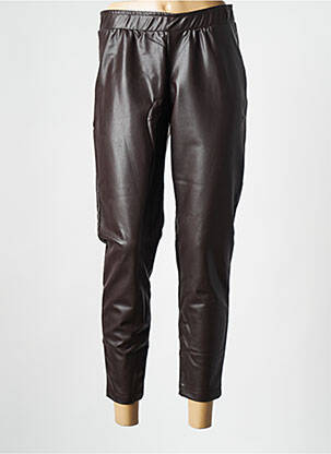 Pantalon slim marron MAT FASHION femme