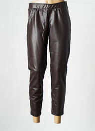Pantalon slim marron MAT FASHION femme