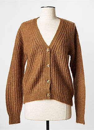 Gilet manches longues marron HARTFORD femme