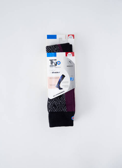 Chaussettes noir THYO pour femme