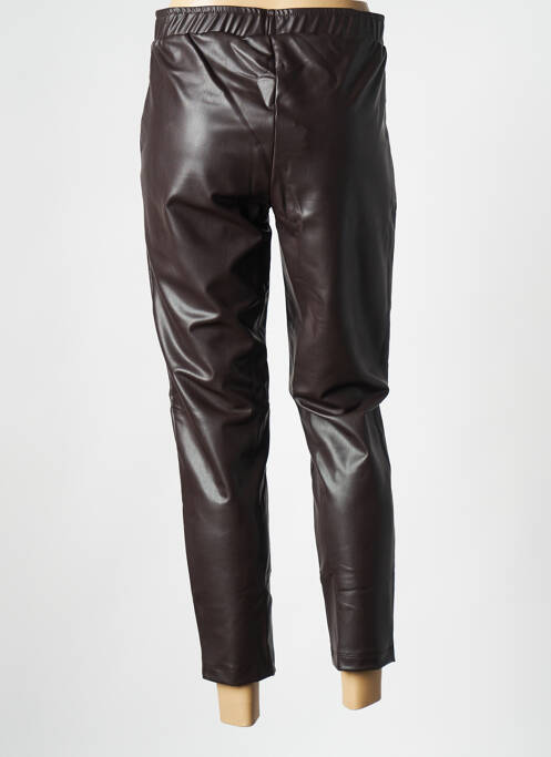 Pantalon slim marron MAT FASHION pour femme
