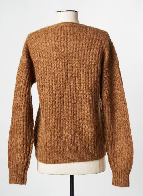 Gilet manches longues marron HARTFORD pour femme