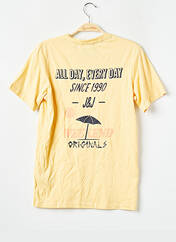 T-shirt jaune JACK & JONES pour garçon seconde vue