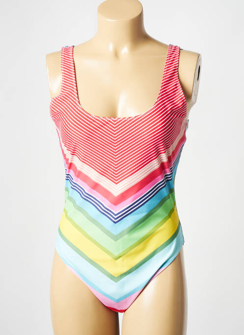 Maillot de bain 1 pièce rouge SAK'S pour femme