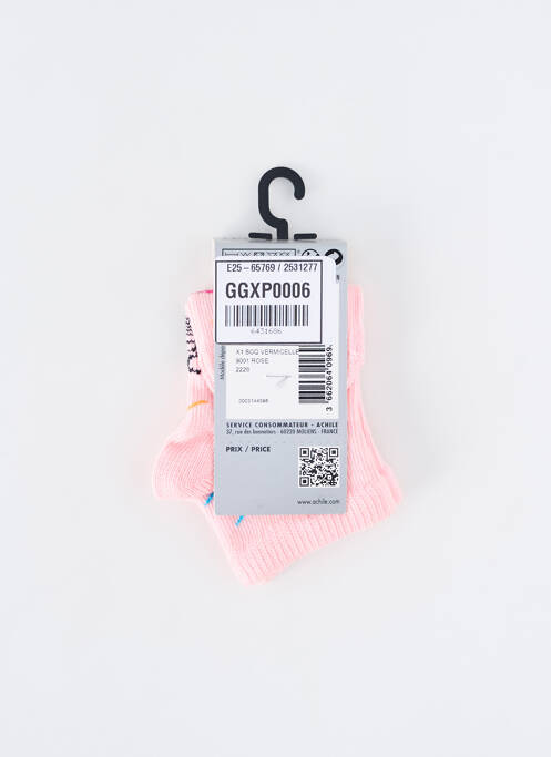 Chaussettes rose ACHILE pour fille