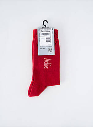Chaussettes rouge ACHILE homme
