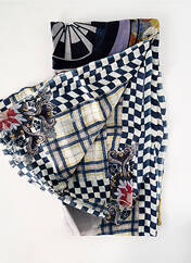 Foulard bleu STORIATIPIC pour femme seconde vue