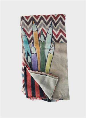 Foulard rouge STORIATIPIC pour femme