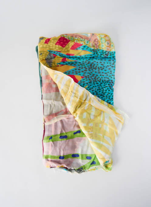 Foulard jaune STORIATIPIC pour femme