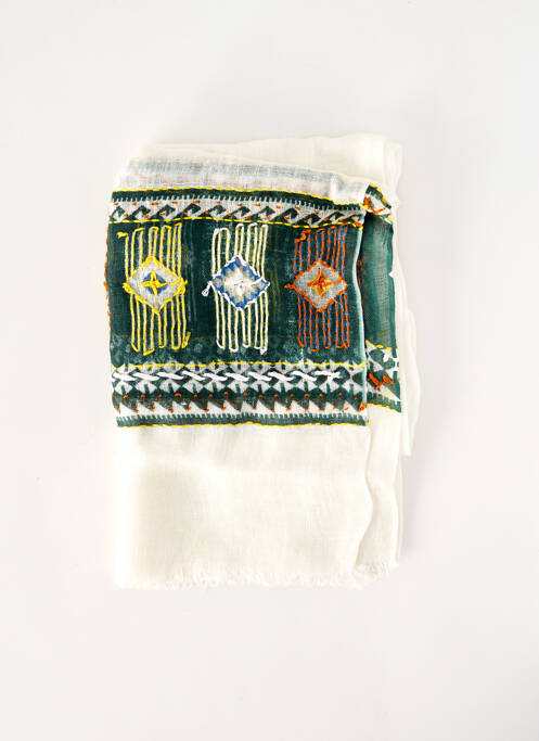 Foulard blanc STORIATIPIC pour femme