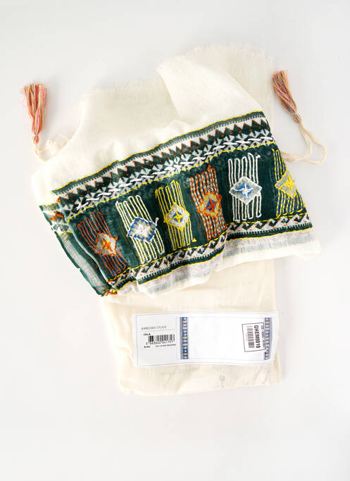 Foulard blanc STORIATIPIC pour femme