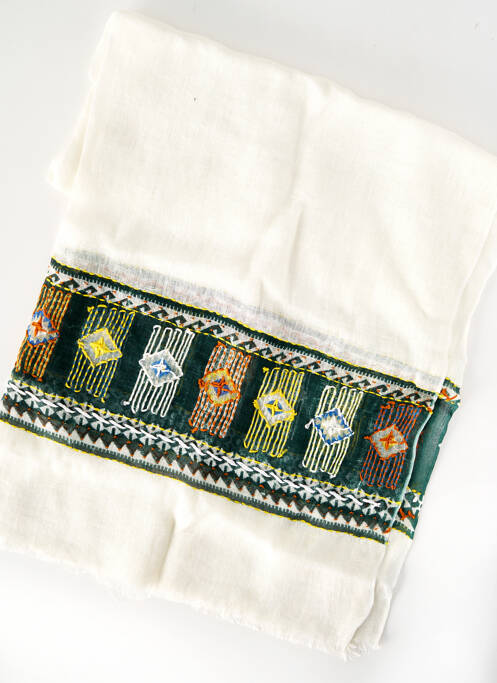 Foulard blanc STORIATIPIC pour femme