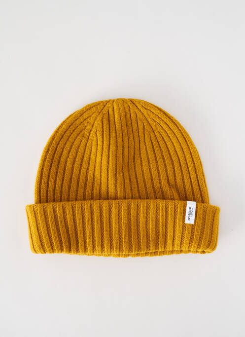 Bonnet jaune SELECTED pour homme