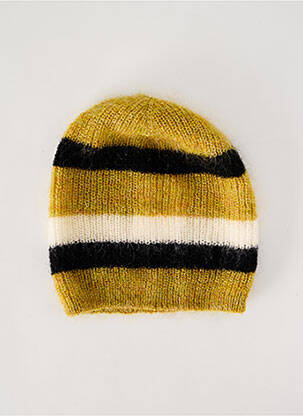 Bonnet jaune POMANDERE femme