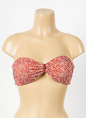 Haut de maillot de bain orange LA NOUVELLE femme