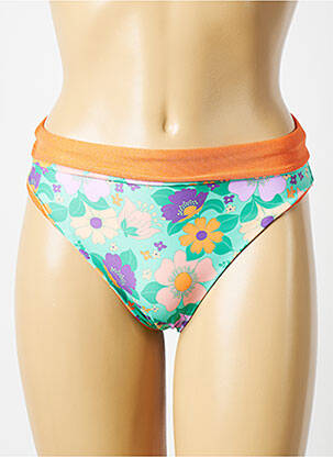 Bas de maillot de bain orange ALBERTINE femme
