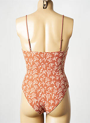 Maillot de bain 1 pièce orange LOVE STORIES femme