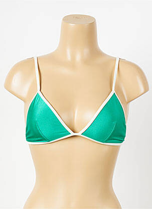 Haut de maillot de bain vert ALBERTINE femme