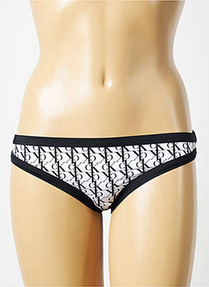 Bas de maillot de bain blanc CALVIN KLEIN femme