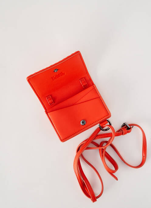 Portefeuille marron KARL LAGERFELD femme