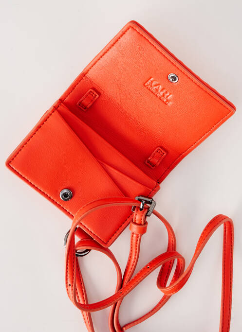 Portefeuille marron KARL LAGERFELD femme