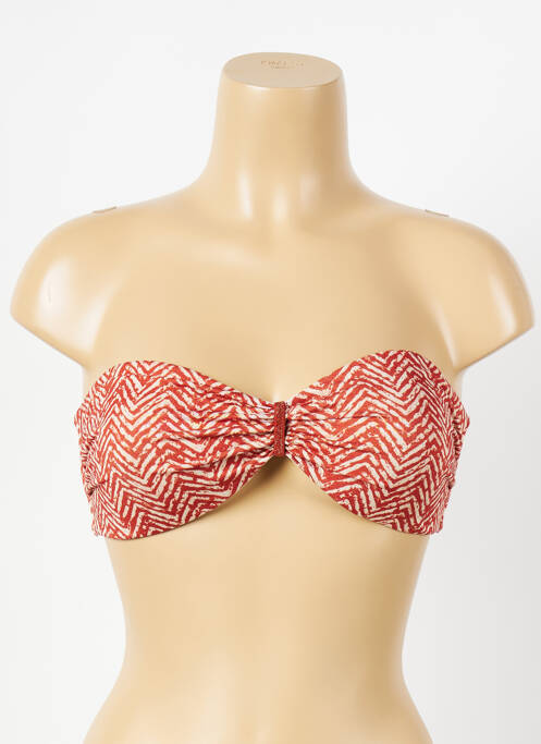 Haut de maillot de bain orange LA NOUVELLE pour femme