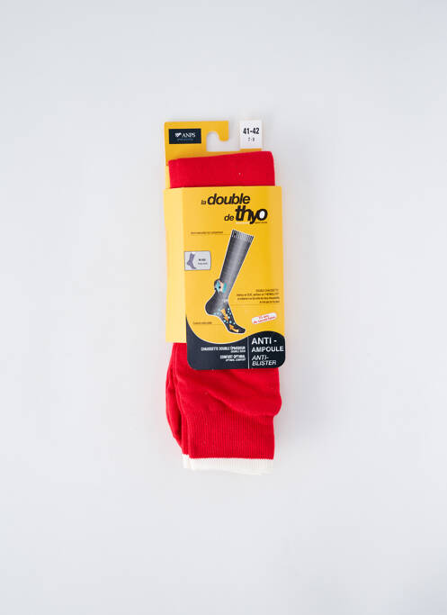 Chaussettes rouge THYO pour unisexe