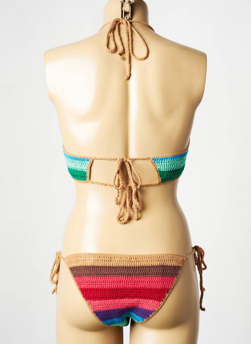 Maillot de bain 2 pièces rouge RECC pour femme