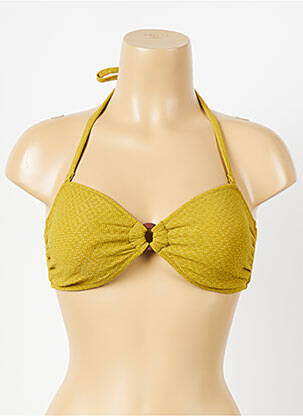 Haut de maillot de bain jaune JOLIES MOMES femme