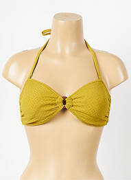 Haut de maillot de bain jaune JOLIES MOMES femme