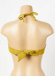 Haut de maillot de bain jaune JOLIES MOMES pour femme seconde vue