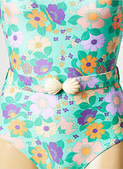 Maillot de bain 1 pièce vert ALBERTINE pour femme seconde vue