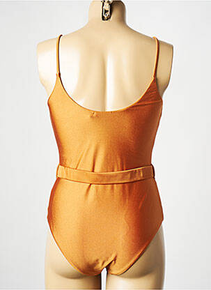 Maillot de bain 1 pièce orange ALBERTINE femme