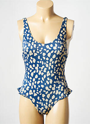 Maillot de bain 1 pièce bleu JOLIES MOMES femme