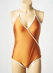 Maillot de bain 1 pièce orange ALBERTINE pour femme seconde vue