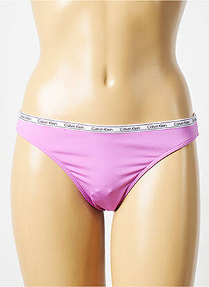 Bas de maillot de bain rose CALVIN KLEIN femme