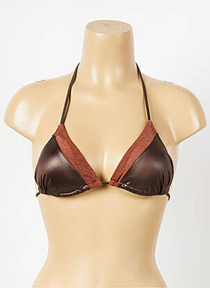 Haut de maillot de bain marron MOMONI femme