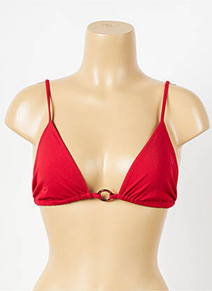 Haut de maillot de bain rouge ICONE femme